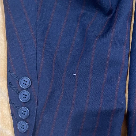 William Hunt SAVILE Row Men's Navy Pinstripe Blazer